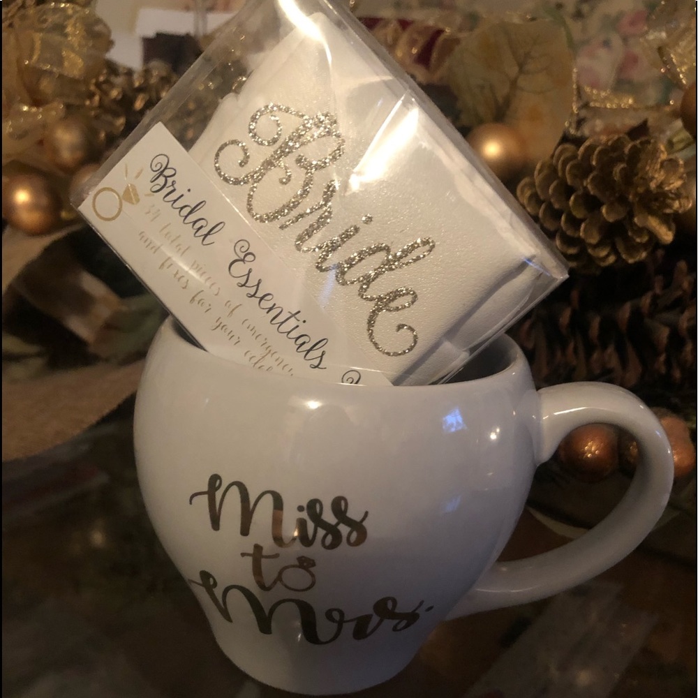 Brand new bridal essentials kit and mug.